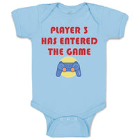 Baby Clothes Player 3 Has Entered The Game with Joystick Baby Bodysuits Cotton