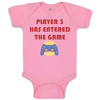 Baby Clothes Player 3 Has Entered The Game with Joystick Baby Bodysuits Cotton