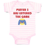Baby Clothes Player 3 Has Entered The Game with Joystick Baby Bodysuits Cotton