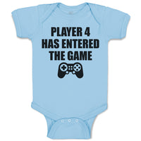 Baby Clothes Player 4 Has Entered The Game with Joystick Baby Bodysuits Cotton