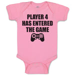 Baby Clothes Player 4 Has Entered The Game with Joystick Baby Bodysuits Cotton