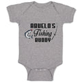 Baby Clothes Abuelo's Fishing Buddy Fish and Fishing Net Baby Bodysuits Cotton