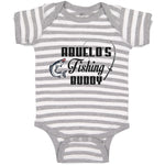 Baby Clothes Abuelo's Fishing Buddy Fish and Fishing Net Baby Bodysuits Cotton