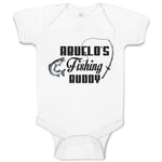 Baby Clothes Abuelo's Fishing Buddy Fish and Fishing Net Baby Bodysuits Cotton