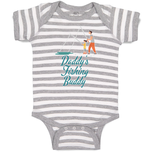 Baby Clothes Daddy's Fishing Buddy Father and Daughter with Fishing Net Cotton