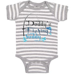 Baby Clothes Daddy's Fishing Buddy Fish with Fishing Net Baby Bodysuits Cotton