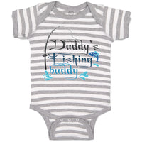 Baby Clothes Daddy's Fishing Buddy Fish with Fishing Net Baby Bodysuits Cotton