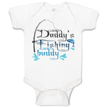 Baby Clothes Daddy's Fishing Buddy Fish with Fishing Net Baby Bodysuits Cotton