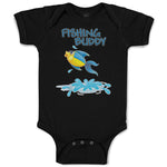 Baby Clothes Fishing Buddy Fish in Water and Jumping Baby Bodysuits Cotton