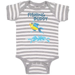 Baby Clothes Fishing Buddy Fish in Water and Jumping Baby Bodysuits Cotton