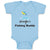 Baby Clothes Grandpa's Fishing Buddy with Jumping Fish and Water Baby Bodysuits