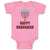 Baby Clothes Happy Hanukkah Menorah Candlestand with 7 Candles Baby Bodysuits