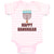 Baby Clothes Happy Hanukkah Menorah Candlestand with 7 Candles Baby Bodysuits