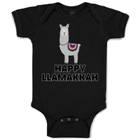 Baby Clothes Happy Llamakkah Domestic Animal Alpacas Baby Bodysuits Cotton
