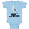 Baby Clothes Happy Llamakkah Domestic Animal Alpacas Baby Bodysuits Cotton