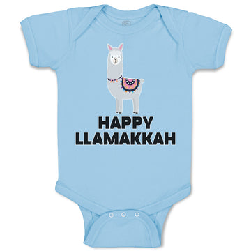 Baby Clothes Happy Llamakkah Domestic Animal Alpacas Baby Bodysuits Cotton