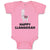 Baby Clothes Happy Llamakkah Domestic Animal Alpacas Baby Bodysuits Cotton