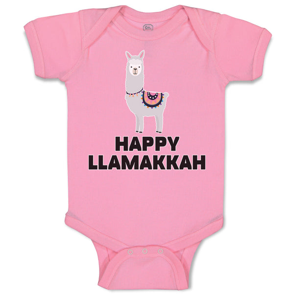 Baby Clothes Happy Llamakkah Domestic Animal Alpacas Baby Bodysuits Cotton