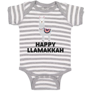 Baby Clothes Happy Llamakkah Domestic Animal Alpacas Baby Bodysuits Cotton