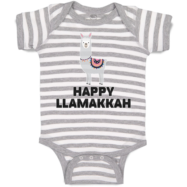 Baby Clothes Happy Llamakkah Domestic Animal Alpacas Baby Bodysuits Cotton