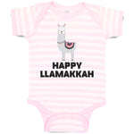 Baby Clothes Happy Llamakkah Domestic Animal Alpacas Baby Bodysuits Cotton