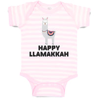 Baby Clothes Happy Llamakkah Domestic Animal Alpacas Baby Bodysuits Cotton