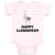 Baby Clothes Happy Llamakkah Domestic Animal Alpacas Baby Bodysuits Cotton