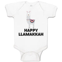 Baby Clothes Happy Llamakkah Domestic Animal Alpacas Baby Bodysuits Cotton