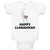 Baby Clothes Happy Llamakkah Domestic Animal Alpacas Baby Bodysuits Cotton