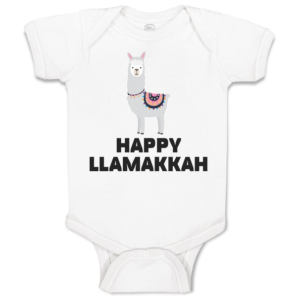 Baby Clothes Happy Llamakkah Domestic Animal Alpacas Baby Bodysuits Cotton