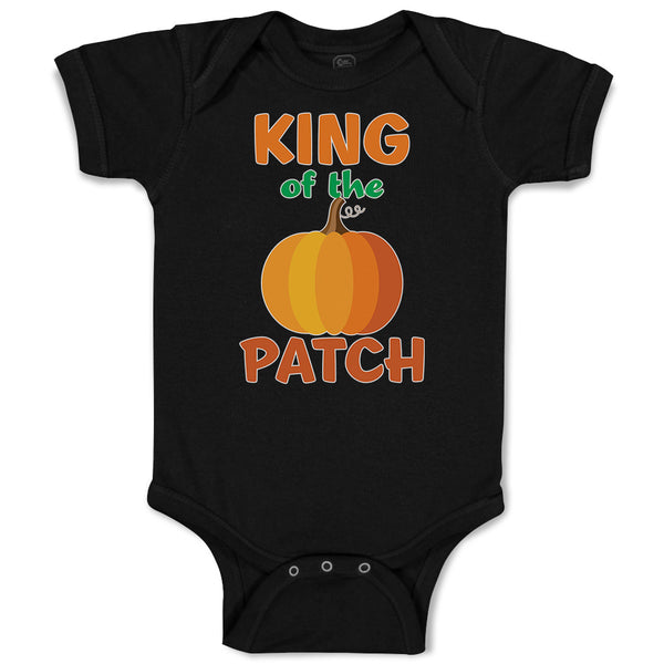 Baby Clothes King on The Patch with Pumpkin Vegetable Baby Bodysuits Cotton