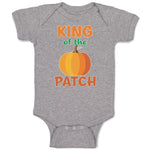 Baby Clothes King on The Patch with Pumpkin Vegetable Baby Bodysuits Cotton