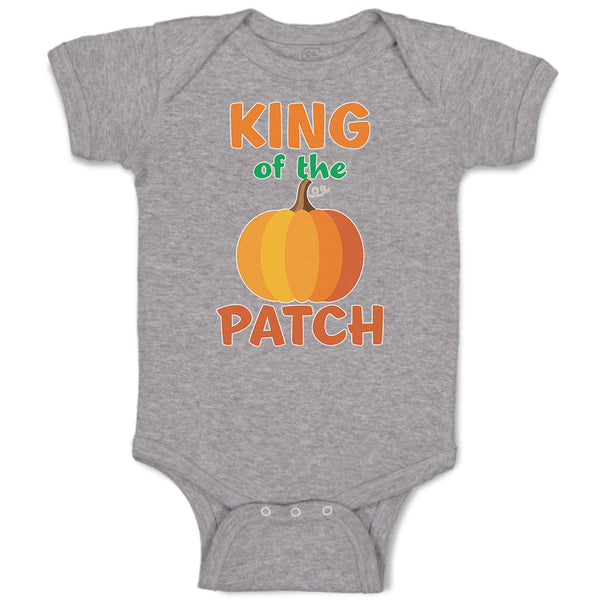 Baby Clothes King on The Patch with Pumpkin Vegetable Baby Bodysuits Cotton