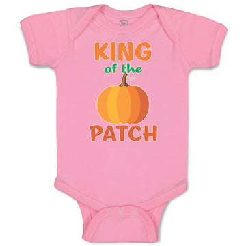 Baby Clothes King on The Patch with Pumpkin Vegetable Baby Bodysuits Cotton