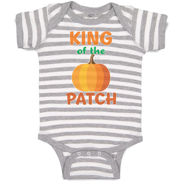 Baby Clothes King on The Patch with Pumpkin Vegetable Baby Bodysuits Cotton