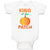 Baby Clothes King on The Patch with Pumpkin Vegetable Baby Bodysuits Cotton