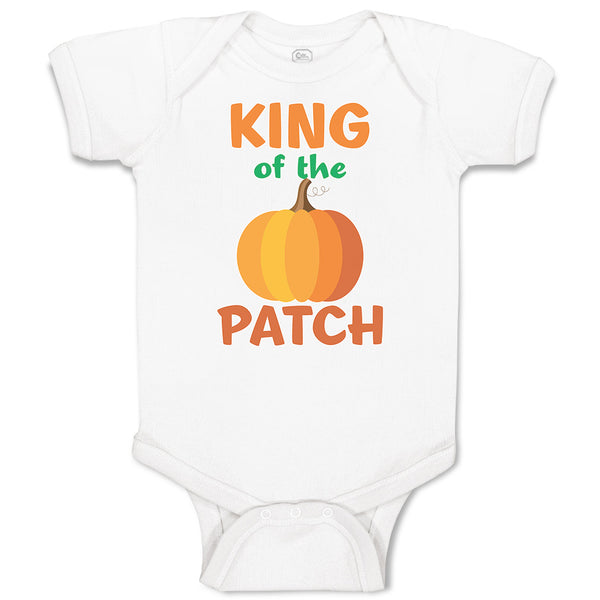 Baby Clothes King on The Patch with Pumpkin Vegetable Baby Bodysuits Cotton