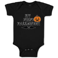 Baby Clothes My First Halloween with Bat Baby Bodysuits Boy & Girl Cotton