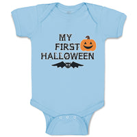 Baby Clothes My First Halloween with Bat Baby Bodysuits Boy & Girl Cotton