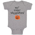 Baby Clothes My First Halloween with Funny Face Baby Bodysuits Boy & Girl Cotton