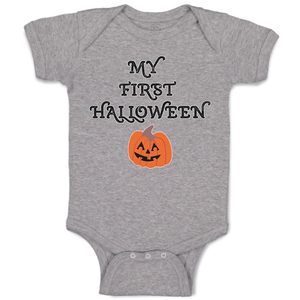 Baby Clothes My First Halloween with Funny Face Baby Bodysuits Boy & Girl Cotton