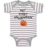 Baby Clothes My First Halloween with Funny Face Baby Bodysuits Boy & Girl Cotton