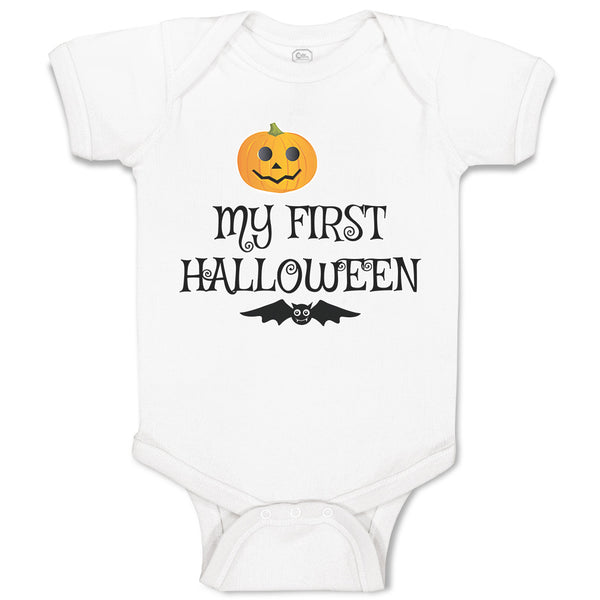 Baby Clothes My First Halloween Bat Baby Bodysuits Boy & Girl Cotton