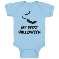 Baby Clothes My First Halloween Scary Dark Night Bats Flying Holiday Cotton