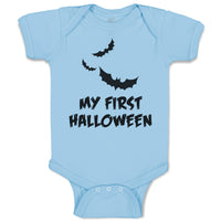 Baby Clothes My First Halloween Scary Dark Night Bats Flying Holiday Cotton