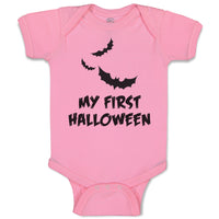 Baby Clothes My First Halloween Scary Dark Night Bats Flying Holiday Cotton