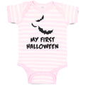 Baby Clothes My First Halloween Scary Dark Night Bats Flying Holiday Cotton