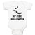 Baby Clothes My First Halloween Scary Dark Night Bats Flying Holiday Cotton