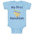 Baby Clothes My First Hanukkah Menorah Candlestand with 7 Candles Baby Bodysuits