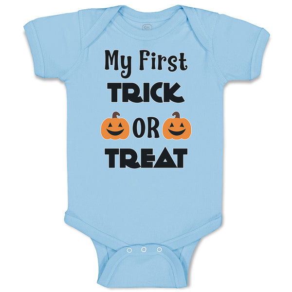 Baby Clothes My First Trick Or Treat with Smile Halloween Baby Bodysuits Cotton